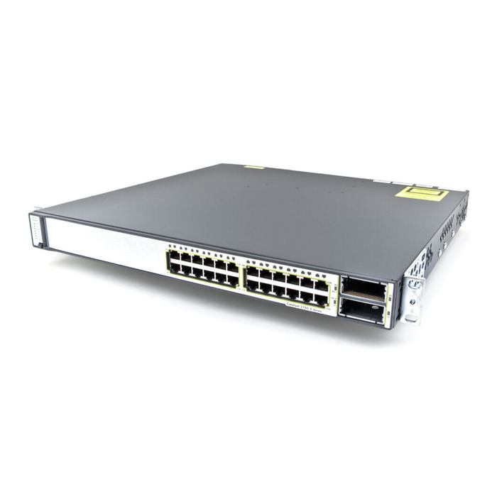 Cisco WS-C3750E-24TD-S 24-Port Gigabit Stackable L3 Switch - Refurbished 1 Year Warranty