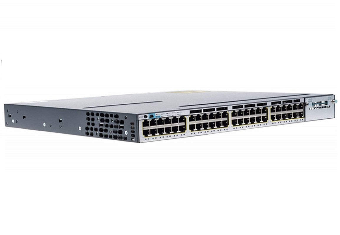 Cisco WS-C3750X-48P-S 48-Port PoE+ Stackable Security Switch Refurbished 1 Year Warranty