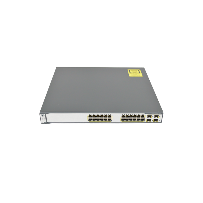 Cisco WS-C3750G-24TS-E1U 24×10/100/1000 + 4×1G SFP Stackable Switch