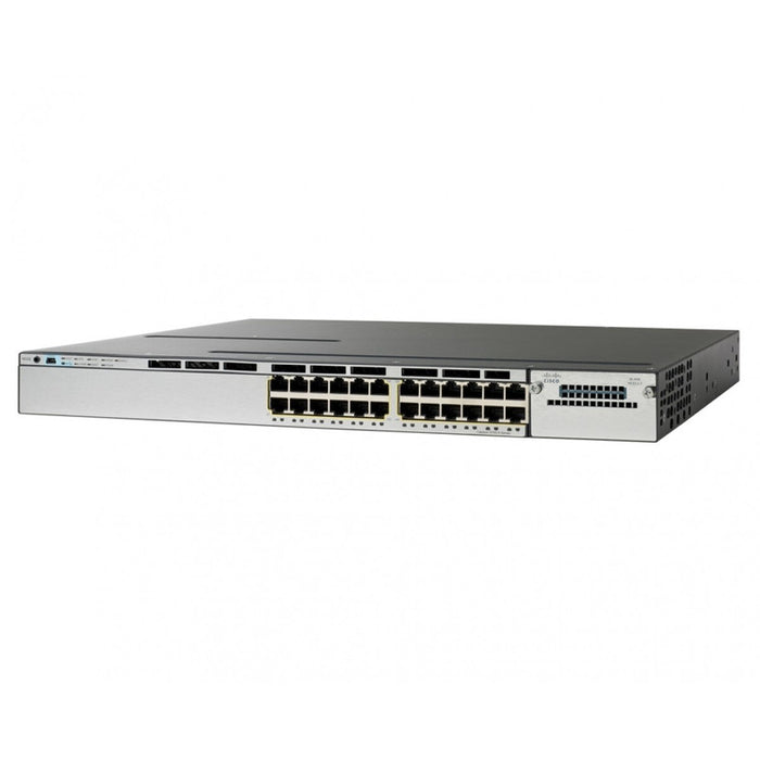 Cisco WS-C3850-24P-S 24-Port PoE+ Gigabit Layer 3 Switch 435W Refurbished 1 Year Warranty