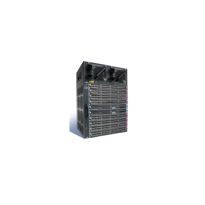 Cisco WS-C4510RE-S8+96V+ 10-Slot Chassis Bundle – Sup8-E + 2x 48-Port PoE+ (96 Ports) - Refurbished 1 Year Warranty