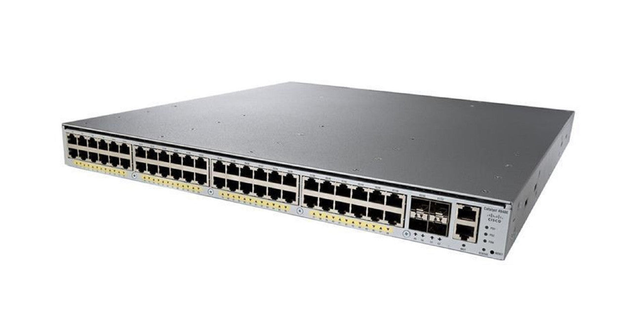 Cisco WS-C4948-E 48-Port Layer 3 Switch with 4 SFP Uplinks Refurbished 1 Year Warranty