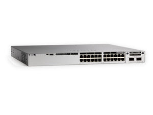 Cisco C9300-24T-A 24×1GbE RJ-45 Stackable Switch with Modular Uplink Slot - Refurbished