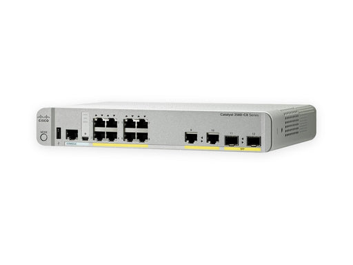 Cisco WS-C3560CX-8PC-S front angle