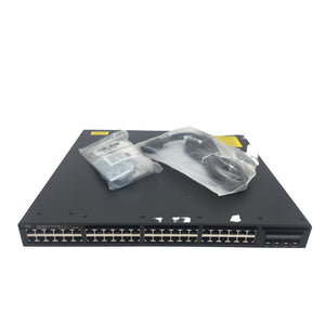 Cisco WS-C3650-48FS-E Catalyst 3650 48-Port Gigabit PoE+ Switch, 4 × 1G SFP Uplinks, 775W PoE, IP Services - Refurbished