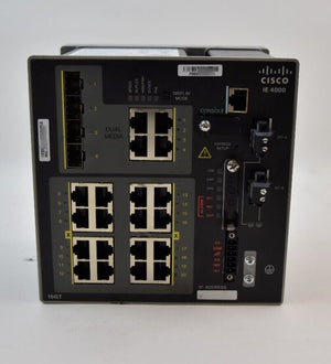 Cisco IE-4000-16GT4G-E Industrial Ethernet 4000 20-Port Gigabit Switch, 16 × GE RJ-45, 4 × GE Combo Uplinks - Refurbished