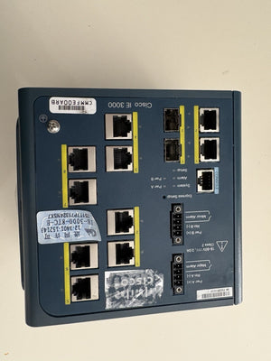 Cisco IE-3000-8TC-E IE 3000 Industrial Switch, 8 × 10/100 + 2 × Dual-Purpose GE Uplinks, IP Services - Refurbished