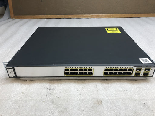 Cisco WS-C3750G-24TS-S1U 24×10/100/1000 + 4×1G SFP Stackable Switch - Refurbished