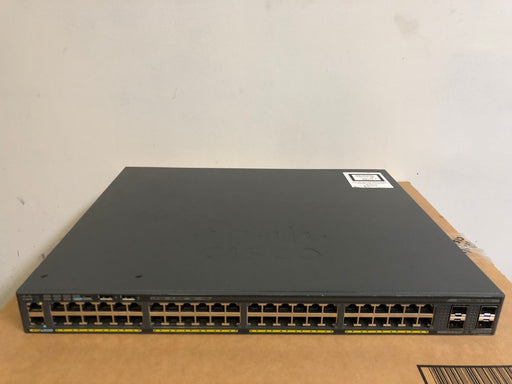Cisco WS-C2960X-48FPS-L 48-Port Gigabit PoE+ Stackable Switch with 4×1G SFP Uplinks (LAN Base) - Refurbished
