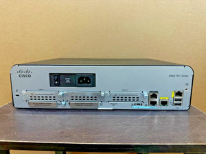 Cisco CISCO1941/K9 1941 Integrated Services Router, 2×GbE, 2×EHWIC Slots, 512MB DRAM, IP Base - Refurbished