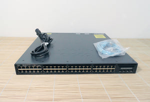 Cisco WS-C3650-48TD-E Catalyst 3650 48-Port Gigabit Switch, 2 × 10G SFP+ & 2 × 1G SFP Uplinks, IP Services - Refurbished