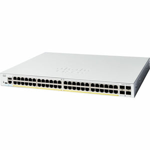 Cisco C1200-48P-4X Catalyst 1200 48-Port Gigabit PoE+ Managed Switch, 4 × 10G SFP+, 375W PoE Budget - Refurbished
