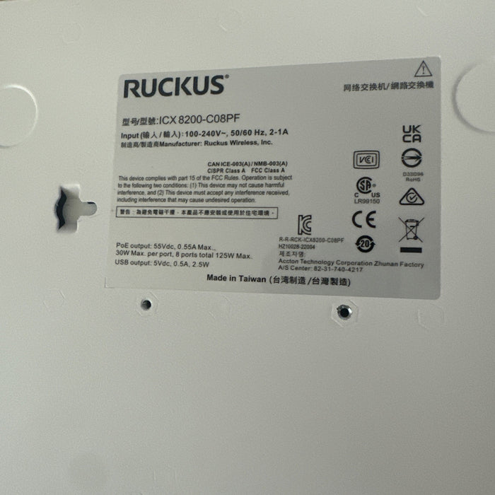 Ruckus ICX8200-C08PF
