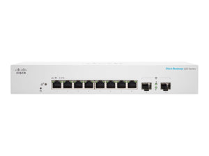 Cisco CBS220-8T-E-2G-NA Business 220 Series 8-Port Gigabit Smart Switch, 2 × Gigabit SFP - Refurbished