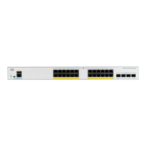 Cisco C1000-24FP-4X-L Catalyst 1000 24-Port Gigabit PoE+ Switch, 4 × 10G SFP+, 370W PoE Budget - Refurbished
