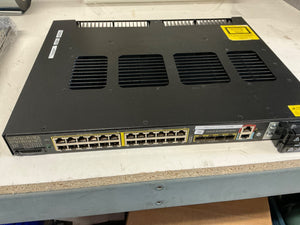 Cisco IE-4010-4S24P Industrial Ethernet 4010 Switch, 24 × GE PoE/PoE+, 4 × GE SFP Uplinks, LAN Base - Refurbished