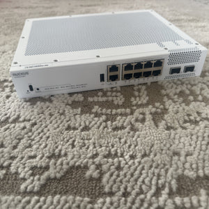 Ruckus ICX8200-C08PF Compact 8×1GbE PoE+ Switch, 2×10GbE SFP+, 124W PoE Budget, Layer 3 - Refurbished