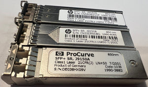 HPE J9150A X132 10G SFP+ LC SR Transceiver Module, 10GBASE-SR, 850nm MMF, 300m - Refurbished